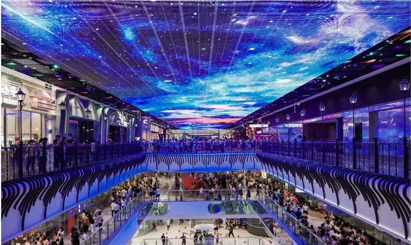 Wanda Plaza sky screen, Longgang, Shenzhen