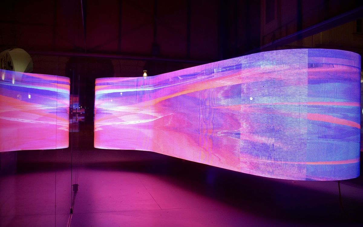 Creative and curved LED displays